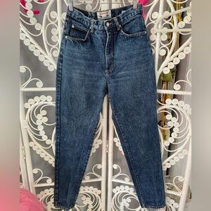 VTG JORDACHE HIGH WAISTED MOM JEANS 90’S MEDIUM GREY ACID WASH STRAIGHT LEG